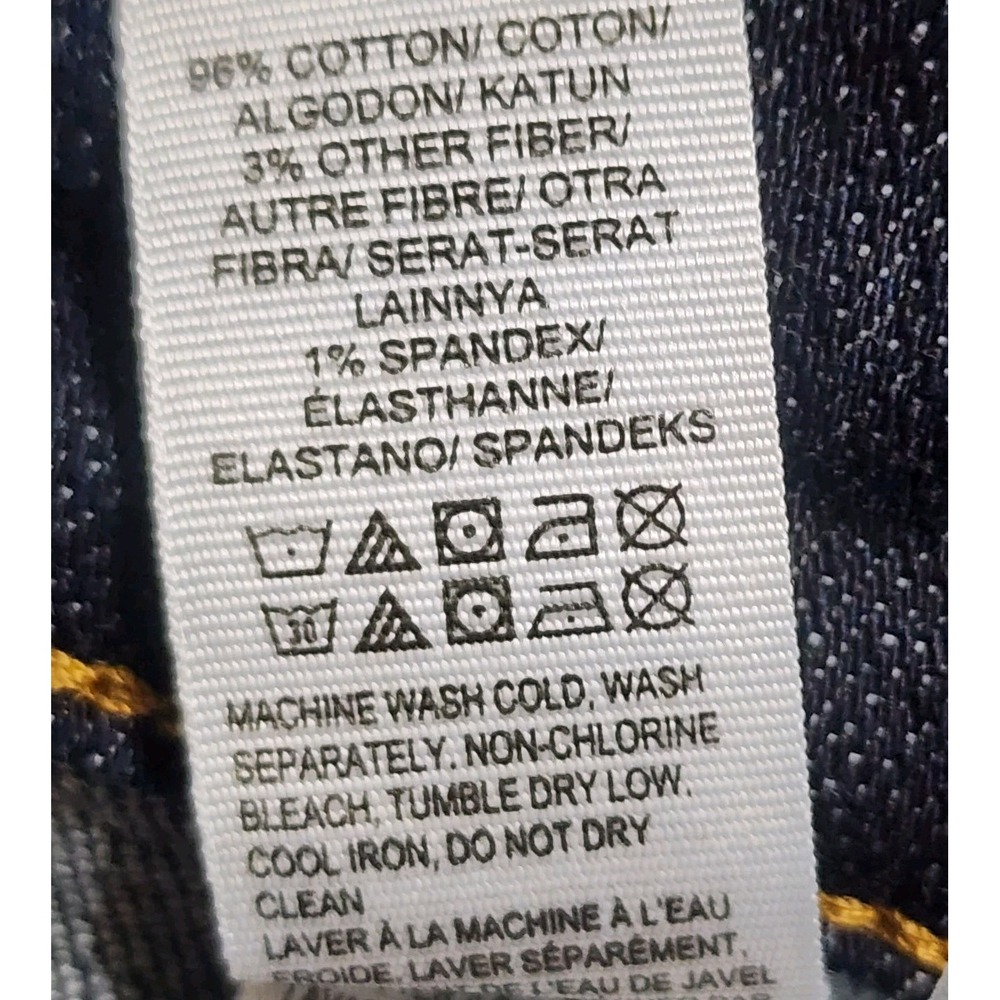 Lucky Brand Jeans Womens 8/29 Blue Denim Dark Wash Easy Rider Crop 33x26 Casual - Picture 13 of 13